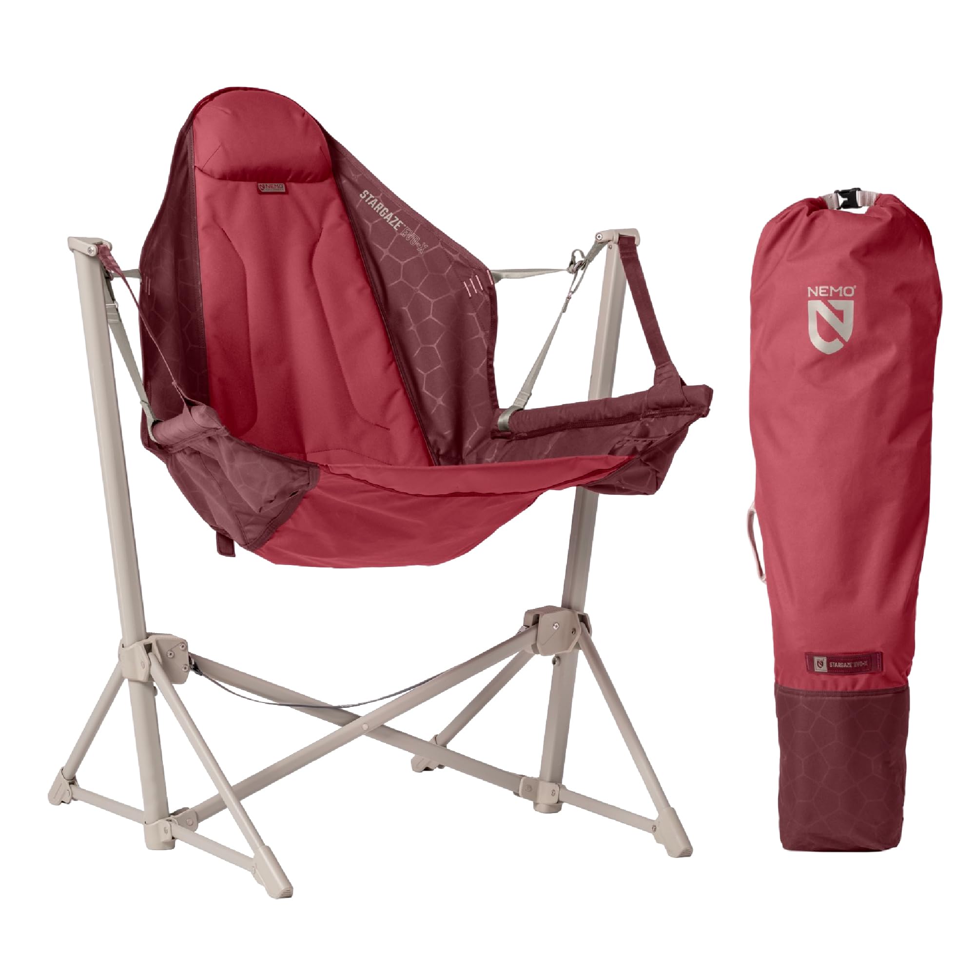 NEMO Equipment Stargaze EVO-X Reclining Camp Chair - Deep Claret